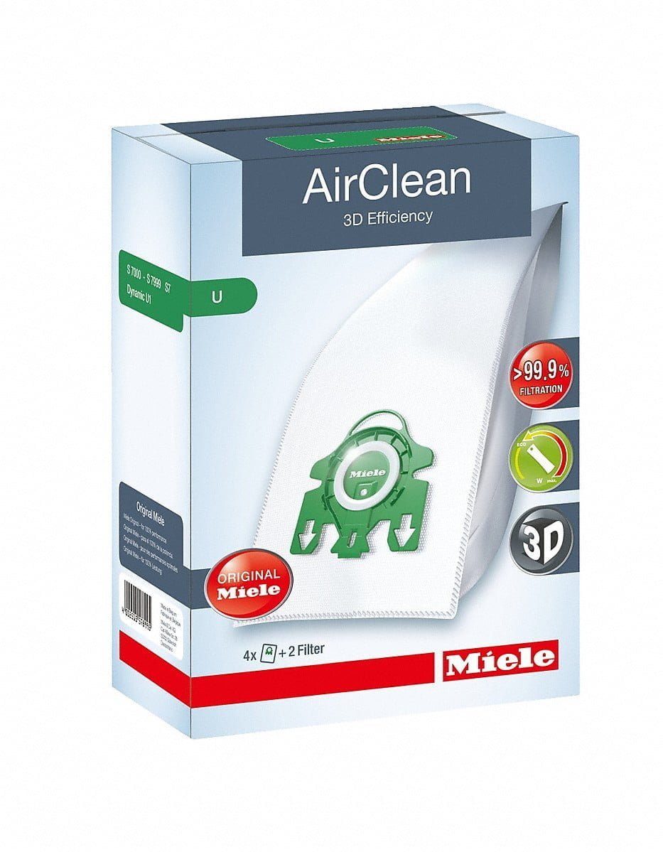 Miele U AirClean 3D Bags for Uprights